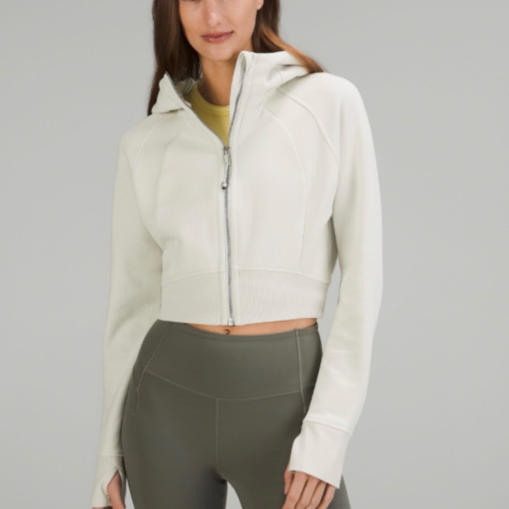Lululemon Scuba Full-Zip Cropped Hoodie